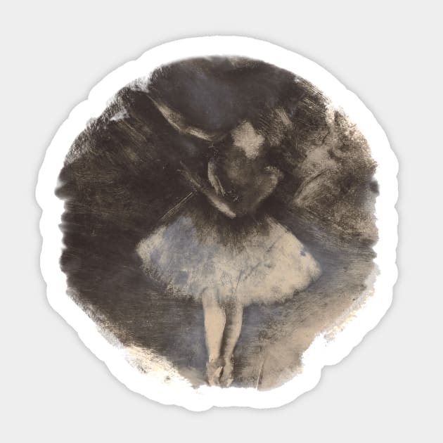 Degas Ballerina Sticker by Quatern